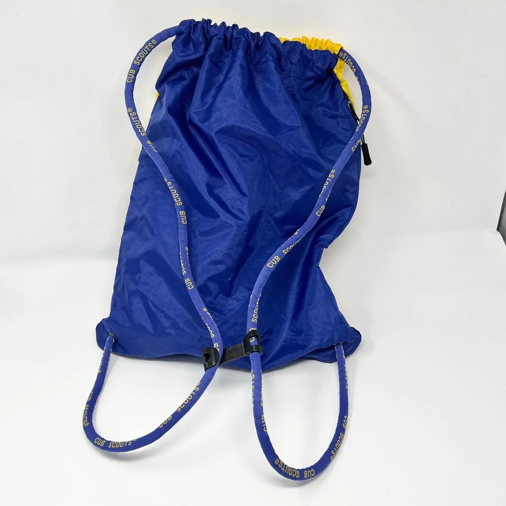 BSA Original Cub Scouts Backpack Zipper Pocket Drawstring Camping Hiking 14X17in
